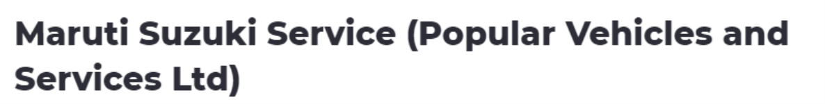 Popular Vehicles And Services Limited - Keelakattalai - Chennai