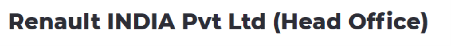 Renault India Private Limited - T Nagar - Chennai