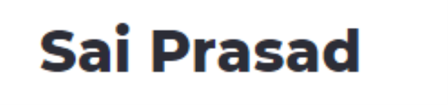 Sai Prasad - Ekkaduthangal - Chennai