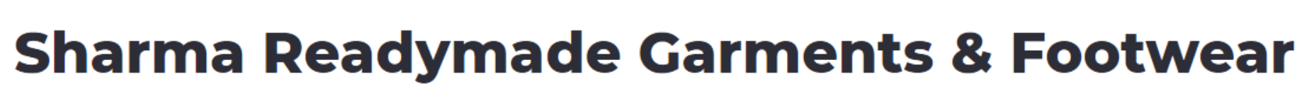 Sharma Readymade Garments & Footwear - Bagru - Jaipur