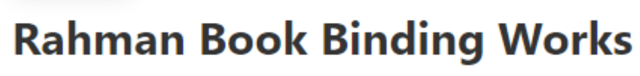 Rahman Book Binding Works - Hidayath Nagar - Bengaluru