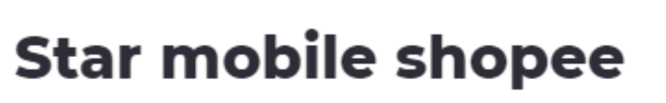 Star Mobile Shopee - Hadapsar - Pune