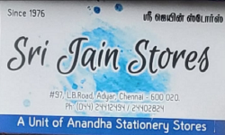 Sri Jain Stores - Adyar - Chennai