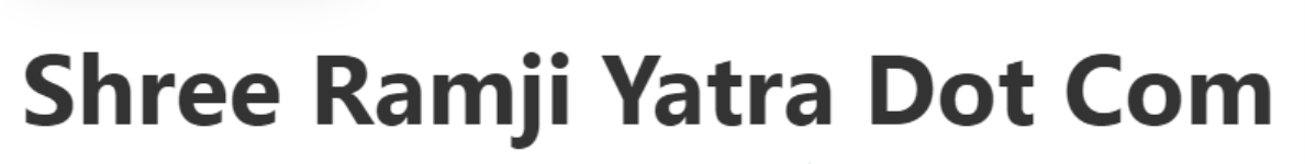 Shree Ram Ji Yatra Dot Com - Railway Road - Haridwar