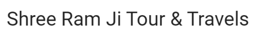 Shree Ram Ji Tour & Travels - Haridwar H O - Haridwar