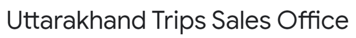 Uttarakhand Trips - Sales Office - Shantikunj - Haridwar