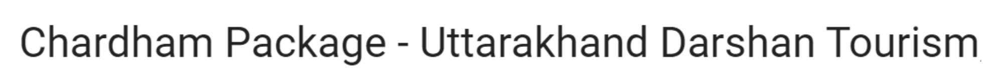 Chardham Package - Uttarakhand Darshan Tourism - Har Ki Pauri - Haridwar