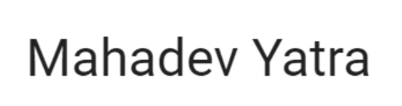 Mahadev Yatra - Railway Road - Haridwar