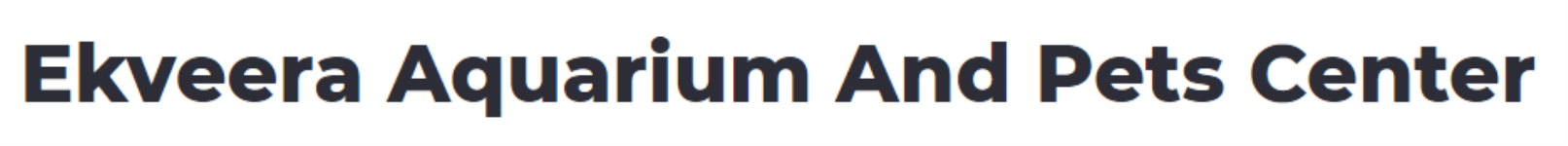 Ekveera Aquarium & Pet Centre - Sion Koliwada - Mumbai