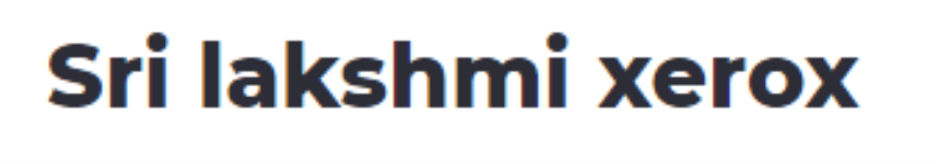 Sree Lakshmi Xerox - Tataguni - Bengaluru