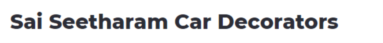 Sai Seetharam Car Decorators - Somajiguda - Hyderabad