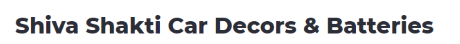 Shiva Shakti Car Decors & Batteries - Pet Basheerabad - Hyderabad