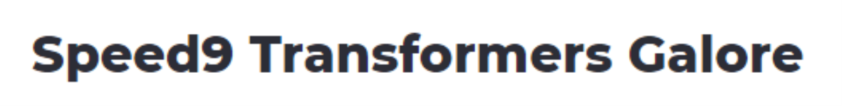 Speed9 Transformers Galore - Banjara Hills - Hyderabad