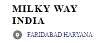 Milky Way India