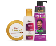 Vcare Shampoo Hair Color Black Combo